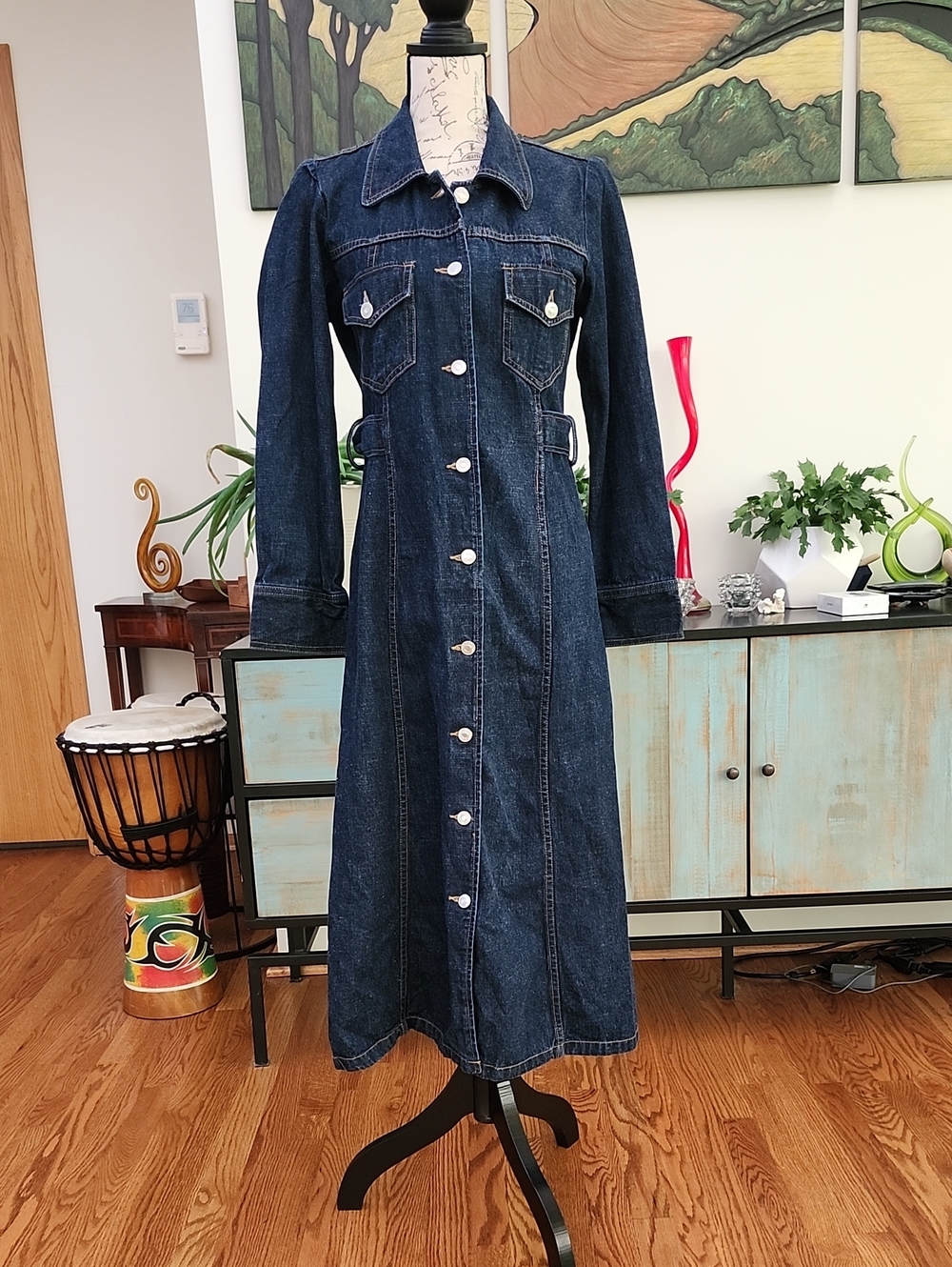Kitsch "Freddie's Chop Shop" Denim Vintage Dress